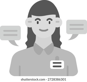 Diseño de íconos de Vector de línea de relación pública