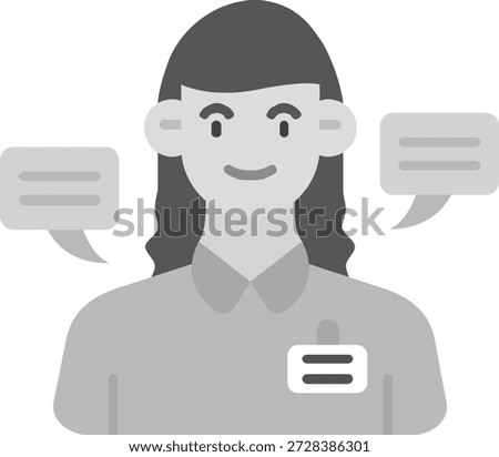 Public relation Line vector Icon Design