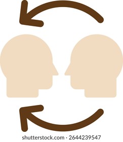 Public Relation Marketing Icon Vektorgrafik, flach