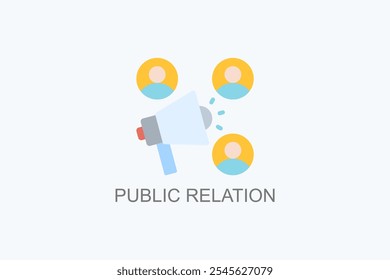 Public Relation Vector Icon Or Logo Illustration