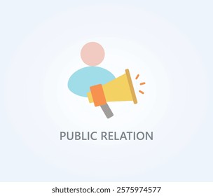 Public Relation Vector, Icon Or Logo Sign Symbol Illustration