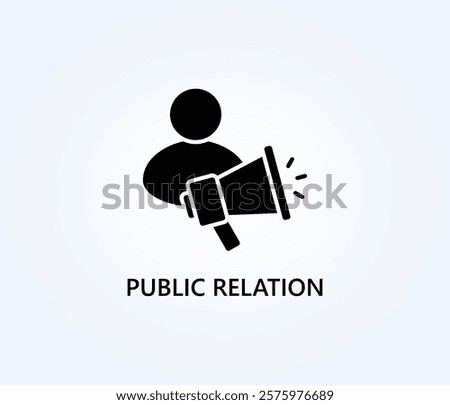 Public Relation Vector, Icon Or Logo Sign Symbol Illustration