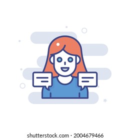 Public Relation vector icon style illustration. EPS 10 file Marketing and advertising symbol