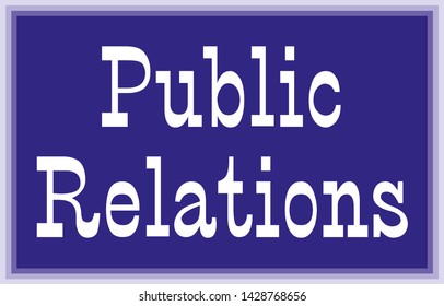Public relations banner vector illustration eps10