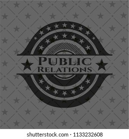 Public Relations black emblem
