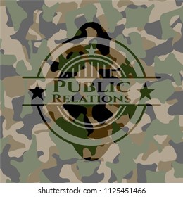 Public Relations camouflaged emblem