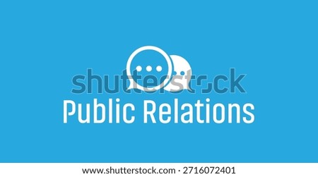 Public Relations card on white background