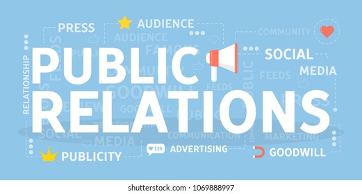 Public relations concept illustration. Idea of politics and society.