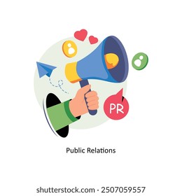 Public relations Concepts Style illustrations. 