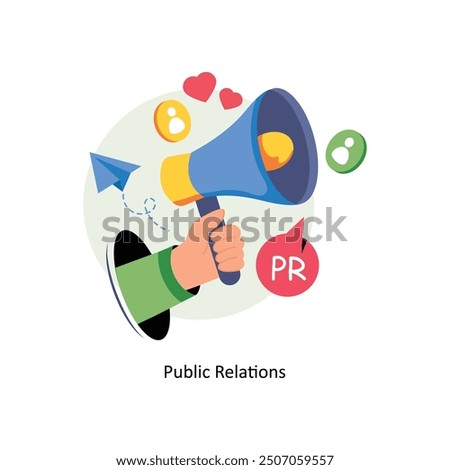 Public relations Concepts Style illustrations. 