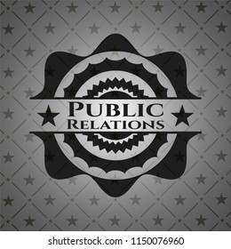 Public Relations dark badge