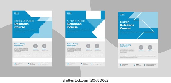 Vorlage für die Öffentlichkeitsarbeit. Kampagne der Öffentlichkeitsarbeit Plakatdesign.
Werbeflyer für Öffentlichkeitsarbeit Werbeflyer Plakatvorlage.