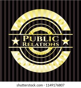 Public Relations gold emblem