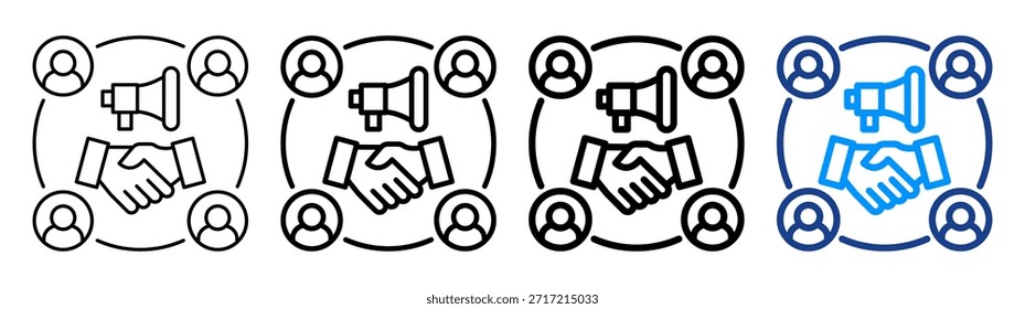 Public Relations-Symbol - Anderer Gliederungskollektionssatz