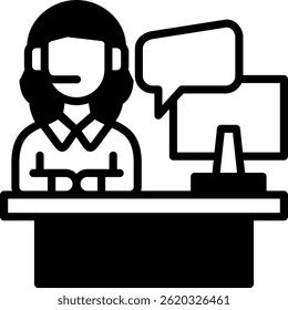 Public Relations Icon Mixed Vector Illustration
