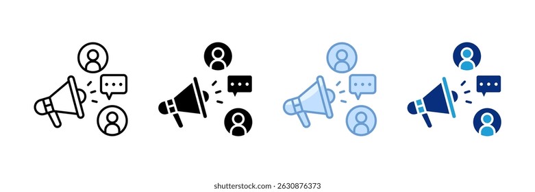 Public Relations-Symbol Sammlung mehrerer Stile festlegen