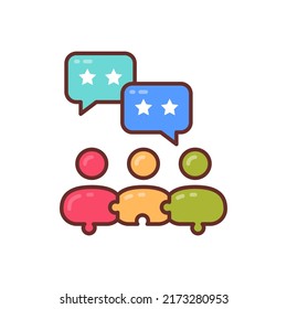 Public Relations icon in vector. Logotype