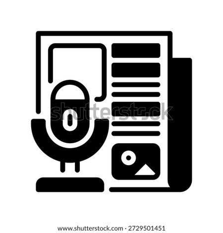 Public Relations Line Icon, Outline Symbol for Media Communication, Brand Reputation, Press Release, Crisis Management, and Corporate News. Vector Sign Icon.
