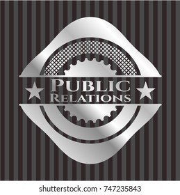 Public Relations silvery badge