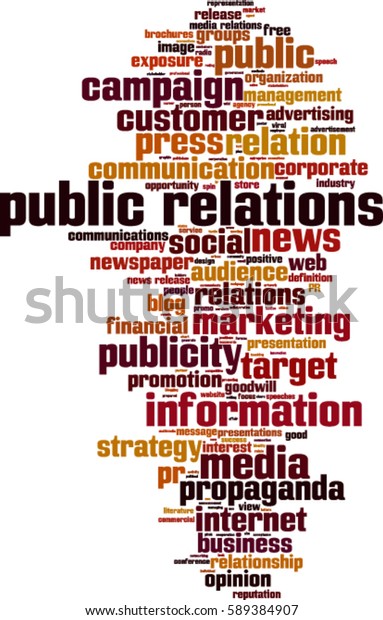 Public Relations Word Cloud Concept Vector Stock Vector (Royalty Free ...