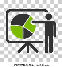 Public Report icon. Vector illustration style is flat iconic bicolor symbol, eco green and gray colors, transparent background. Designed for web and software interfaces.