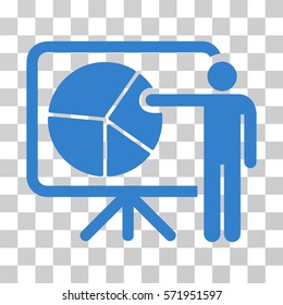 Public Report icon. Vector illustration style is flat iconic symbol, cobalt color, transparent background. Designed for web and software interfaces.