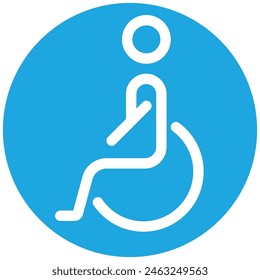 Public restroom sign for people, toilet icon vector, the sign of toilet in the public