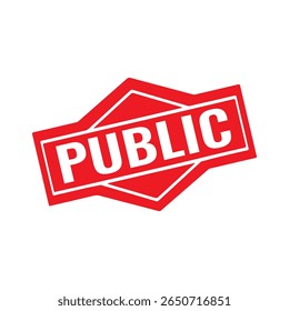Public Rubber stamp vector design. Rubber Stamp Illustration - Vector