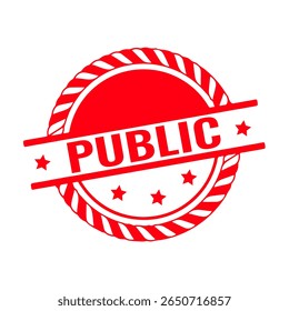 Public Rubber stamp vector design. Rubber Stamp Illustration - Vector