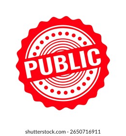 Public Rubber stamp vector design. Rubber Stamp Illustration - Vector