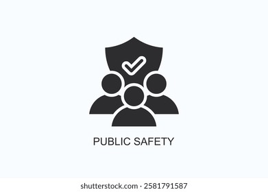 Public Safety Icon Or Logo Isolated Illustration