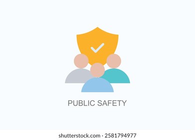 Public Safety Icon Or Logo Isolated Illustration