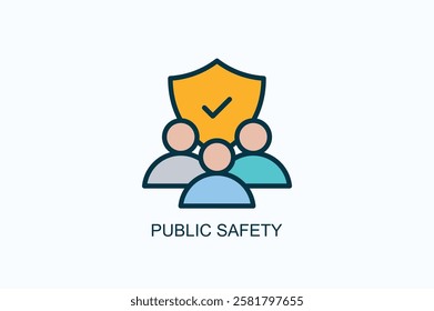 Public Safety Icon Or Logo Isolated Illustration