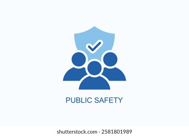 Public Safety Icon Or Logo Isolated Illustration