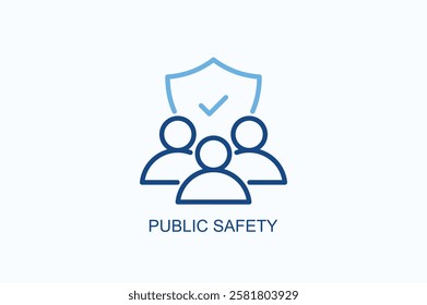 Public Safety Icon Or Logo Isolated Illustration