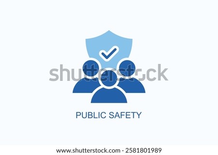 Public Safety Icon Or Logo Isolated Illustration