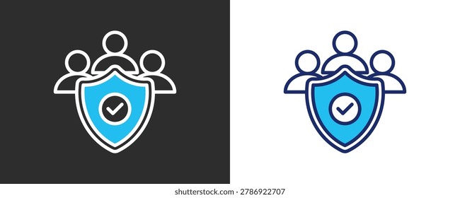 Public Safety Icon Set, Colored Outline Vector Illustration