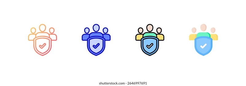 Public Safety Icon set multiple style collection