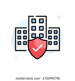 Public Safety vector illustration. Filled outline style icon. Technology & Smart Working symbol. 