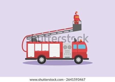 Public Service Concept. Colored flat vector illustration isolated