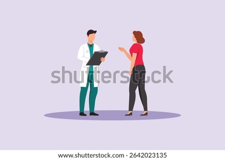Public Service Concept. Colored flat vector illustration isolated