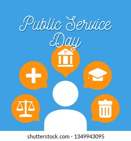 Public Service Day Illustration