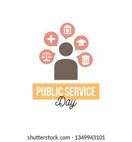 Public Service Day Illustration