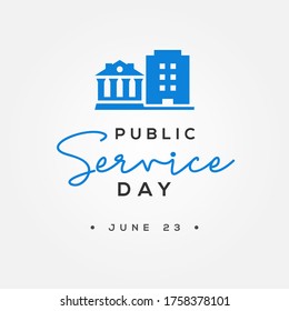 Public Service Day Vector Design Illustration