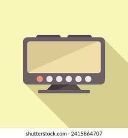 Icono de dispositivo de servicio público vector plano. Aplicación de taxi. Controlador de entrega