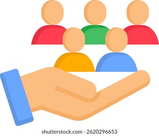Public Service Icon Flat Vector Illustration