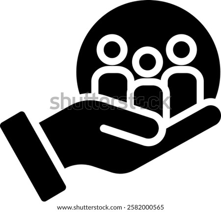 Public Service Icon Glyph Vector Illustration