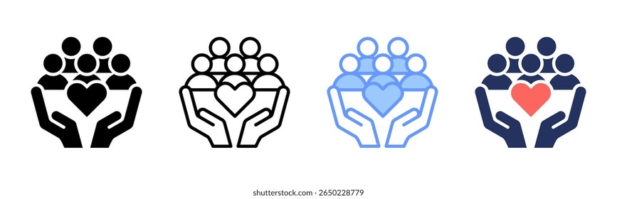 Public Service icon sheet multiple style collection