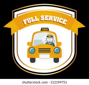 public service over black background vector illustration