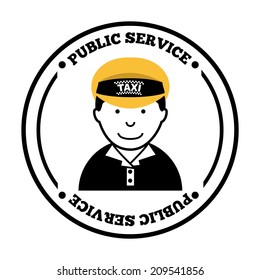 public service over white background vector illustration